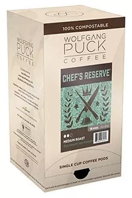 Wolfgang Puck Coffee Chef's Reserve Medium Roast 9.5 Gram Pods 18-Count • $33.39