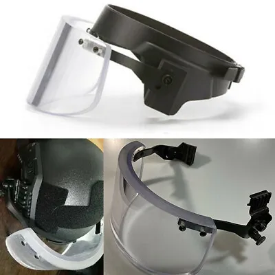 Ballistic NIJ IIIA Visor Bulletproof Mask Face Guard Shield For M88 MICH Helmet • £161.92