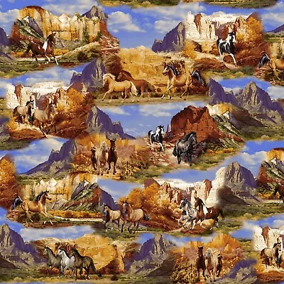 Wild Wild West 5347 38  100% Cotton FABRIC Priced By The  Yard  • £12.53