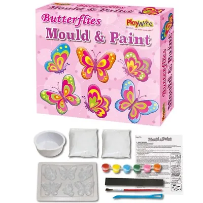 Butterfly Mould & Paint Fridge Magnets - Childrens/Kids Gift Present Craft Set • £8.99