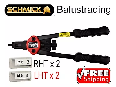 Balustrade Nutsert Hand Tool Rivnut Gun Schmick Rivet Nut Rivetnut M6 Lht • $44.95