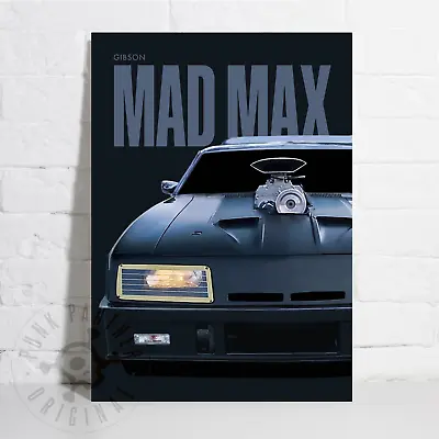 Mad Max - Mel Gibson V8 Interceptor '73 Ford XB Falcon - Minimal A4 Poster Print • £9.99