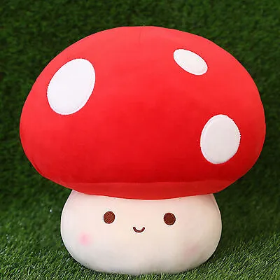 23cm Mushroom Plush Stuffed Toy Comfortable Soft Cute Mushroom Doll Pillow F FST • £12.17