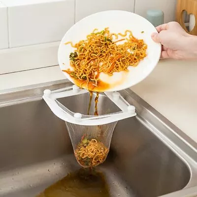 £4.85 • Buy Bins Sink Filter Bag Triangle Drainage Rack Kitchen Accessories Strainer Bags