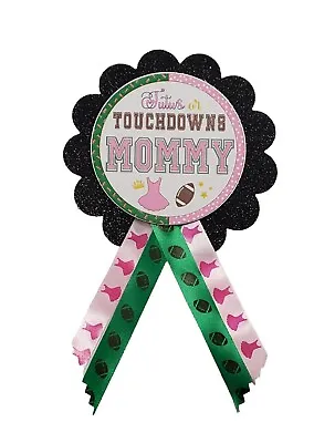 Touchdowns Or Tutus Gender Reveal Baby Shower Pin For Mommy Daddy To Be • $11.99