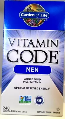 Garden Of Life Vitamin Code Men 240 Veg Caps • $59.99