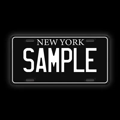 Black Custom New York Vanity License Plate • $15