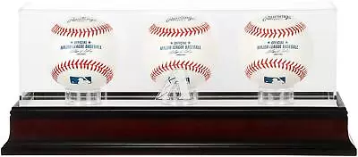 Arizona Diamondbacks Mahogany 3-Baseball Display Case • $71.99