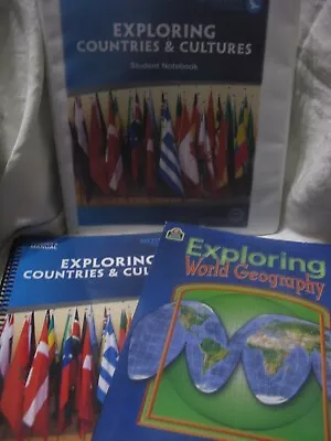 3 Pc. My Father's World Exploring Countries & Cultures Guide/student + World Geo • $84.99