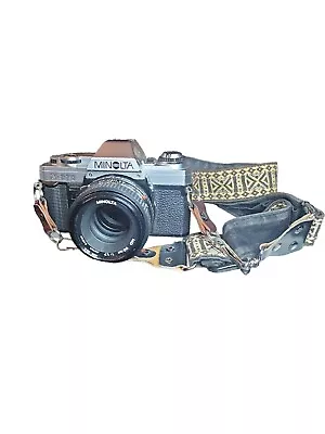 Minolta X-370 35mm Film Camera + 50mm F/1.7 Lens • $75
