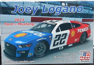 Kit #22 Pennzoil Penske Throwback 2023 Ford Mustang Stock Car Kit Logano 1/24 • $40.95