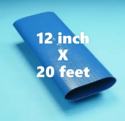 12 Inch X 20 Feet Blue PVC Lay Flat Water Discharge Hose SF-10 • $528.44