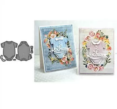 2 Baby Clothing Metal Cutting Dies Stencil For Paper Card Scrapbooking DIY UK • £4.29