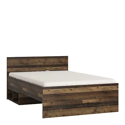 Bed Single Walnut 120cm Eccentric Industrial Resistant Scratch Proof Taos • £339.99