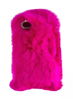 Fluffy Fur Fashion Bling Case For IPhone 5/5s Pink • $10.99