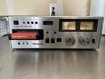 Vintage Panasonic RS-808 Stereo 8 Track Tape Component WORKS! SEE Description • $130