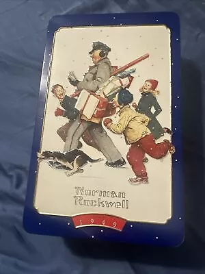 Rare Vintage Tin Norman Rockwell Snickers 1996 Edition Collectable Holiday • $0.99