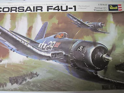 Revell    1/32   F4U-1  Corsair  U.S. Navy  Aircraft  Model  Kit  (1970) • $12.99