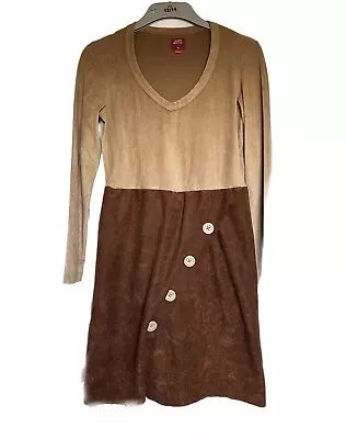 Miss Sixty Brown Beige Dress Size M • £13.99