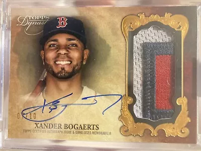 2021 Topps Dynasty Xander Bogaerts Red Sox 3-Color Patch AUTO /10 • $125