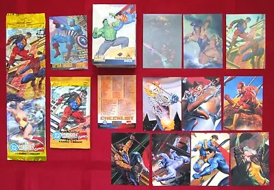 DC VERSUS MARVEL COMICS Base Set Of 100 Cards + Chase Wrapper Fleer/SkyBox 1995 • $99.95