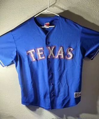  Vintage  90's Texas Rangers! Authentic Majestic Jersey Adult Size XL. No Name • $50