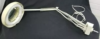 Vintage Ledu Magnifying Articulating Task Lamp Made In Sweden • $59.99