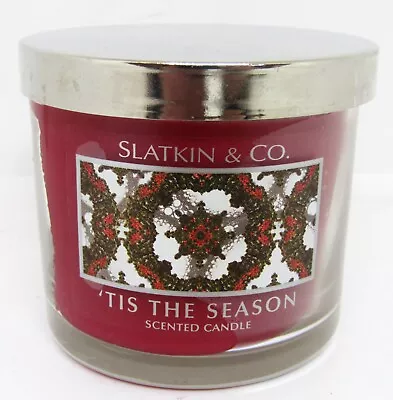 Slatkin & Co.  Tis The Season  4 Oz. Scented Candle. • $10