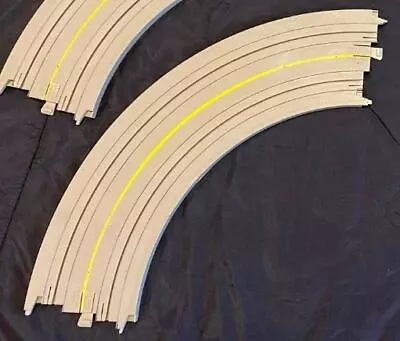 $8.50 • Buy Tyco Us1 Electric Trucking 9 Inch Yellow Lined Curve Track  - Tested