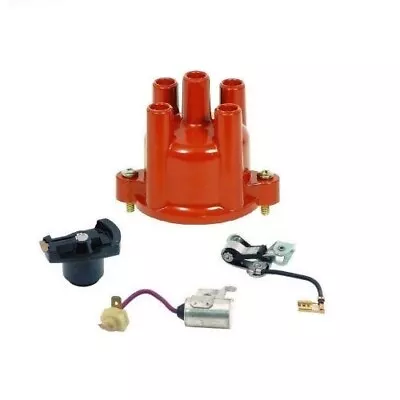 Volvo Penta 4 Cylinder Tune Up Kit Points Condenser Rotor Distributor Cap AQ125 • $69.25