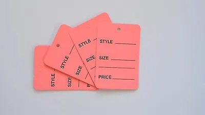 2000 Pink Merchandise Price Jewelry Garment Store Paper Small Tags 4.5x2.5cm  • $25.95