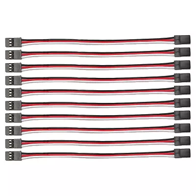 10 Pcs Servo Extension Lead Wire Cable 3 Pin Male To Male 150mm For Futaba RC • $7.59