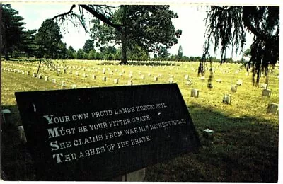 Postcard Stones River National Battlefield Murfreesboro Tn Cemetery Civil War • $7