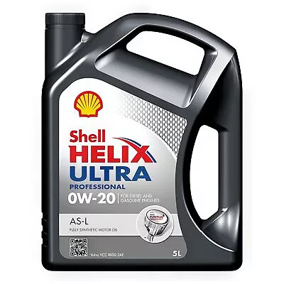 Engine Oil Shell Helix 0W20 Ultra Professional 5L 5 Litre AS-L 0W-20 550055736 • £51.40