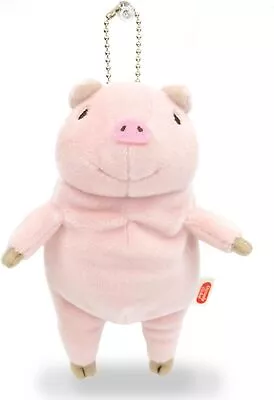 Shinada Global Mochi-Buta Pink Pig Mini Plush Doll 7×5×14cm NEW • $25.61