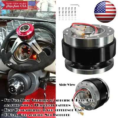 Ball Bearing Black Steering Wheel Quick Release Extension Hub For Mitsubishi • $35.96