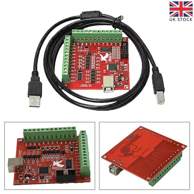 CNC USB MACH3 Breakout Board 4 Axis Interface Drivers Motion Controllers 100Khz • £16.99