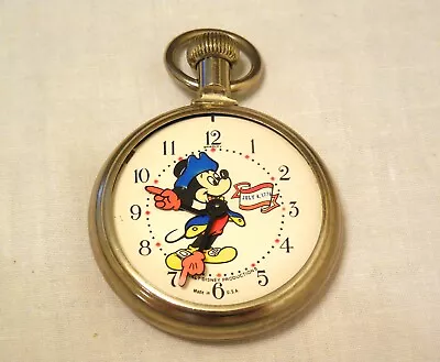 Mickey Mouse Pocket Watch July 4 1776 - Needs Crystal • $37.50