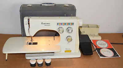 Viking 6020 Sewing Machine Working Case Cams & Accessories Husqvarna Colormatic • $210