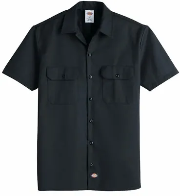 Dickies Men's Size S-2XL 3XL 4XL 5XL Short Sleeve Work Shirt Shop Mechanics 1574 • $24.95