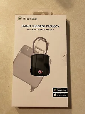NEW ITrack Easy Smart Luggage Padlock Smart Suitcase Bluetooth Lock Anti-Theft • $9.99