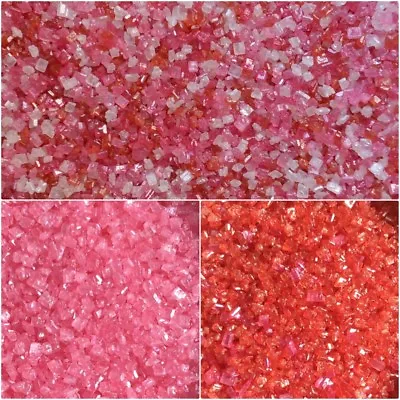 Rainbow Dust Valentine Sparkling Sugar Crystals Edible Cake Sprinkles • £3.95