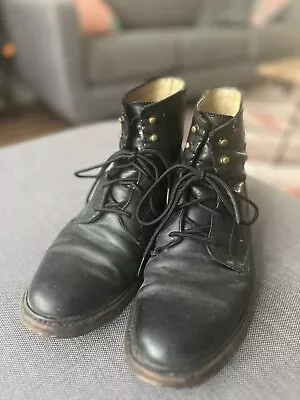 Frye Boots James Lace Up Black Men’s Size 9 • $59.99