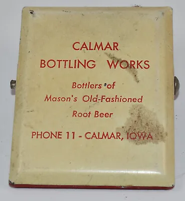 Vintage Masons Root Beer Calmar IA Bottling Works Advertising Clip • $34.95