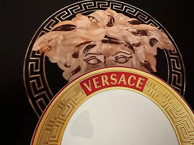 Versace Plate Coin Greek Key Salad Dessert Rosenthal Sale New • $120