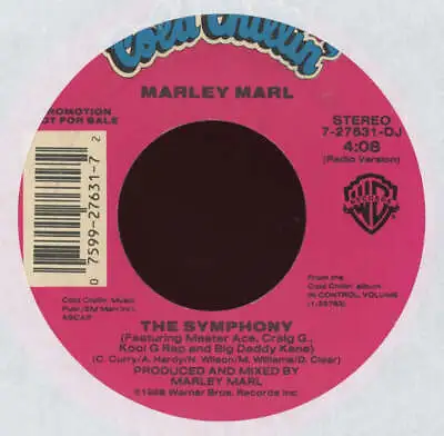 Marley Marl - The Symphony On Cold Chillin' Promo Rap 45 • $83.99
