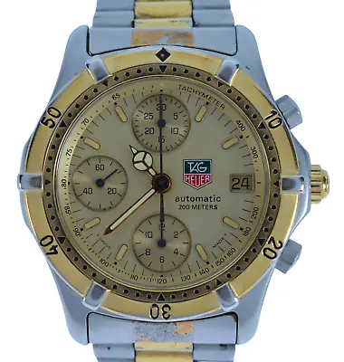 Rare Tag Heuer 2000 Series Men's 38mm Automatic Two Tone Cal 7750 Watch 765.406! • $889.95