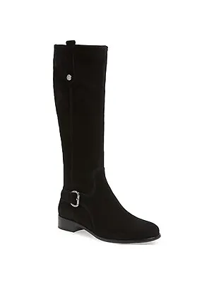 $600 La Canadienne Lori Waterproof High Boot Suede Bucke Black 8  (tc1) • $239.99
