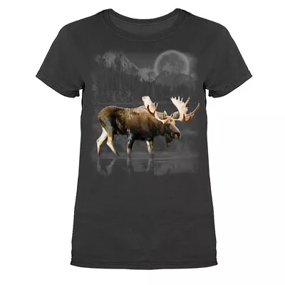 Elk Wilderness Wildlife Nature Outdoor Animals Womens T-shirt • $13.87