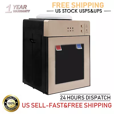 Top Loading Desktop Electric Hot & Cold & Warm Water Dispenser 5 Gallon Golden • $63.74